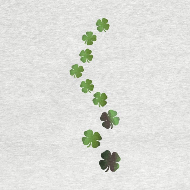 Lucky Four Leaf Clover - St Patricks Day Art by SartorisArt1